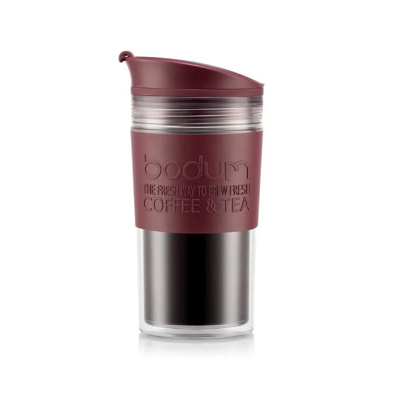 Mug de voyage 350 ml - Marron canneberge - Système double paroi de Bodum – photo produit