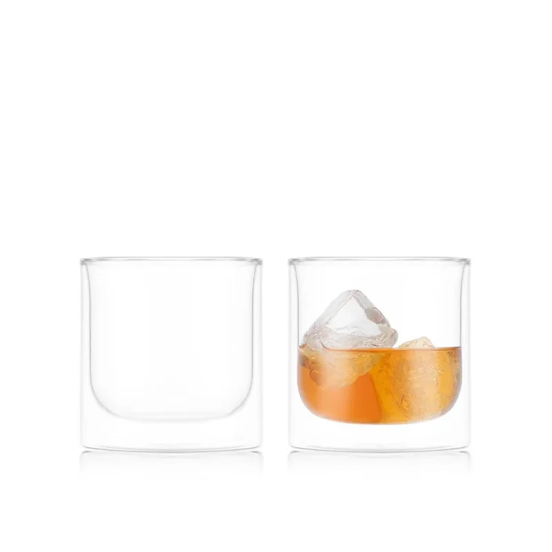 SKÅL Lot de 2 verres à double paroi 280 ml Gobelet à whisky de Bodum – photo produit