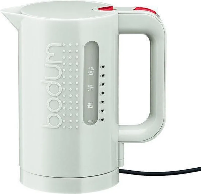 Waterkoker Bistro - waterindicator - gebroken - 1 liter by Bodum in White – product photo