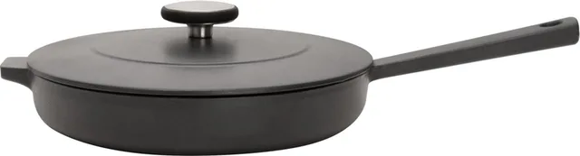 Solido koekenpan 26 cm met deksel gietijzer - alle warmtebronnen