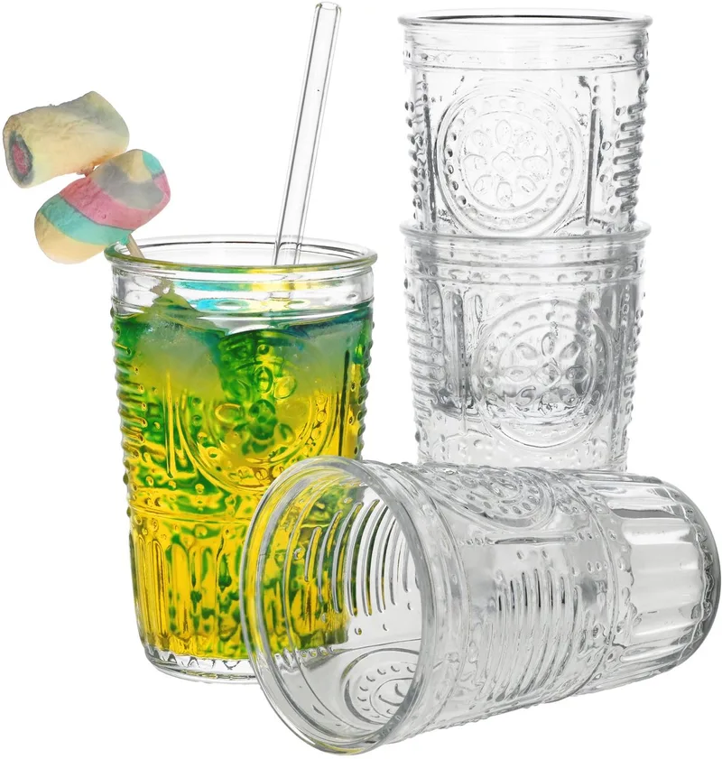 4-delige set Romantic Longdrinkglas helder 340 ml by Bormioli Rocco in Transparent – product photo