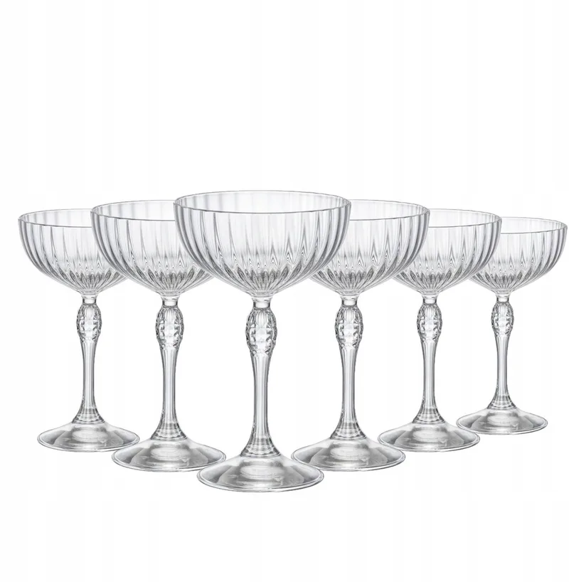 America Cocktailglazen 220ml - Set van 6 met Facetten von Bormioli Rocco in Transparent – Produktfoto