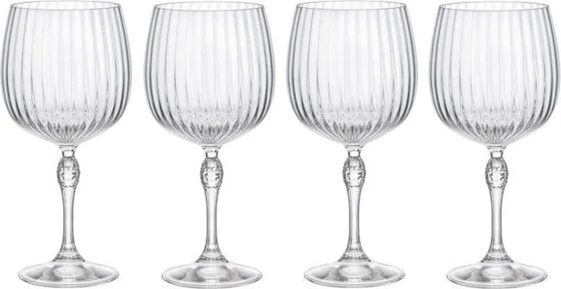 America's Ginglas 74 Cl Set 4 van Bormioli Rocco in Transparant – productfoto