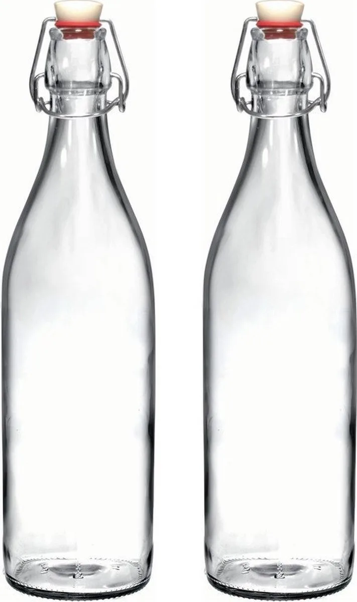 beugelfles / waterfles - 8x - 1000 ml - weckfles - Karaffen by Bormioli Rocco in Transparent – product photo