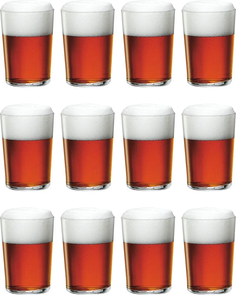 Bierglazen Bodega - 500 ml - 12 stuks - Bierglas voor speciaalbier - Sterk en schokbestendig - Vaatwasserbestendig - Hoogwaardig glas - 120 x 90 mm - Glaswerk - 2 jaar garantie von Bormioli Rocco in Transparent – Produktfoto