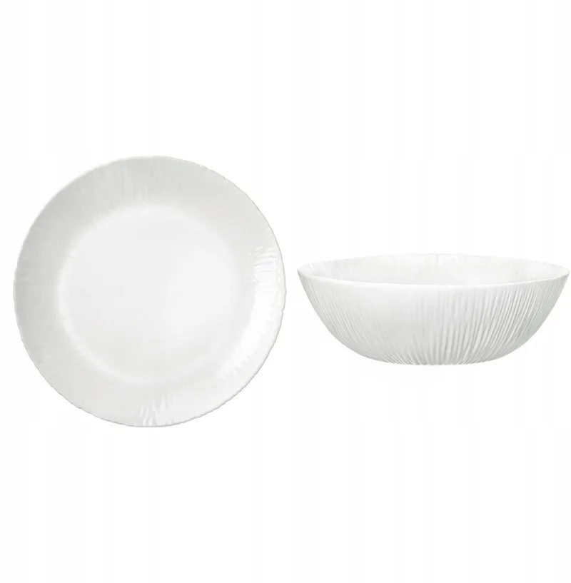 Coconut: bord 27cm + schaal 15cm, 2-delig by Bormioli Rocco in White – product photo