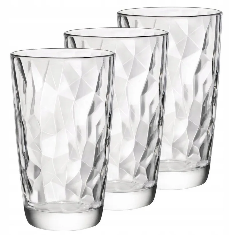 Diamond Glazen 470ml - Set van 3 de Bormioli Rocco en Kleurloos – photo produit