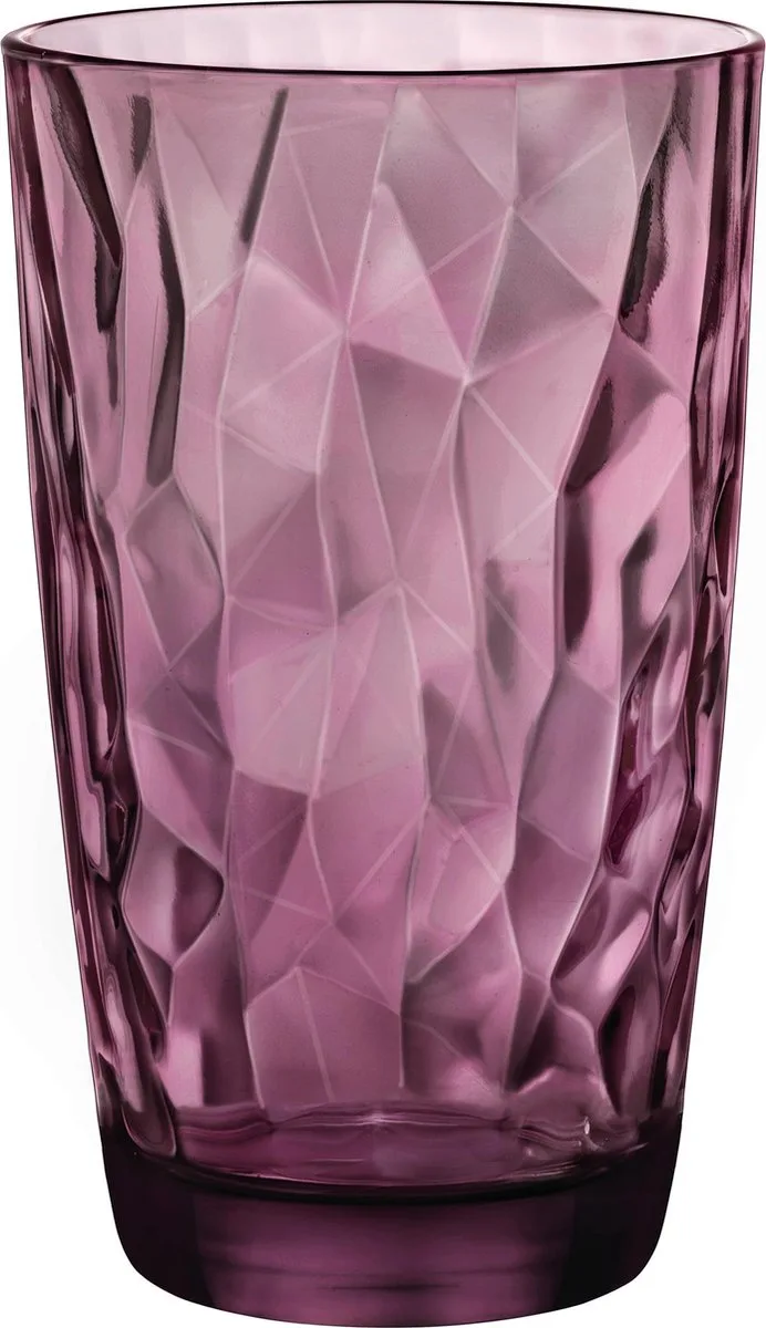 Diamond longdrinkglas - 47 cl - Set-6 von Bormioli Rocco in Lila – Produktfoto