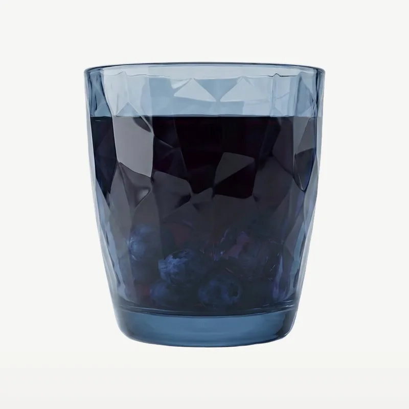 Diamond Tumbler 30 Cl - 1 stuk(s) - Los Glas fra Bormioli Rocco i Blå – produktbillede