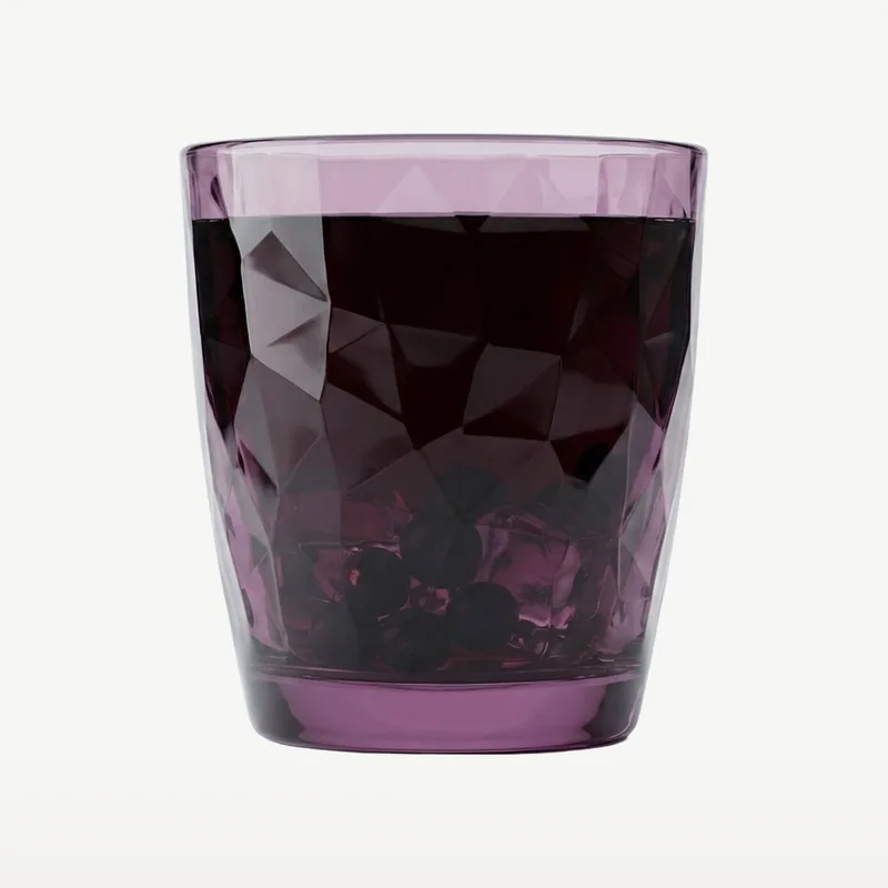 Diamond Tumbler 30 Cl - 1 stuk(s) - Los Glas by Bormioli Rocco in Purple – product photo