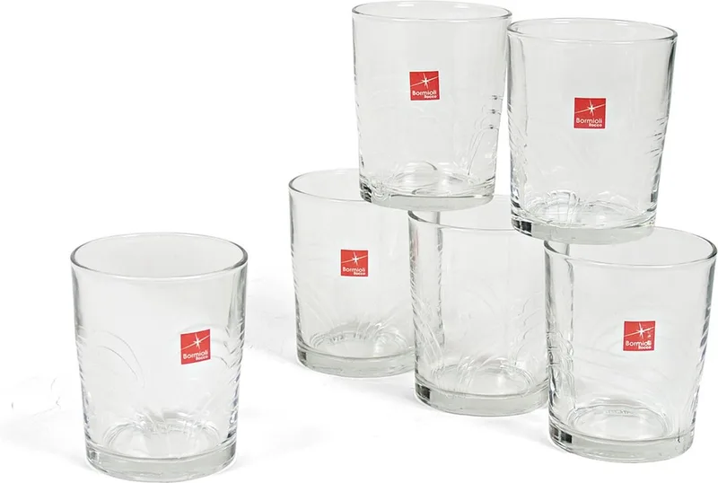 Drinkglazen - 6 stuks - glas - 280 ml - Drinkglas/waterglas/tumblerglas by Bormioli Rocco in Transparent – product photo