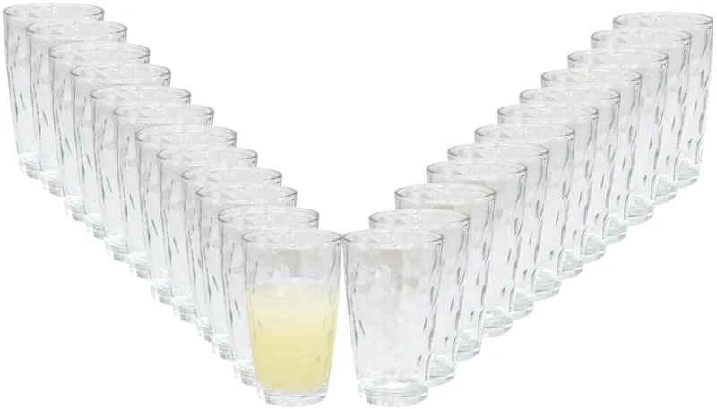 Drinkglazen Diamonds - 24x stuks - 470 ml - glas - 8 x 14 cm by Bormioli Rocco in Transparent – product photo