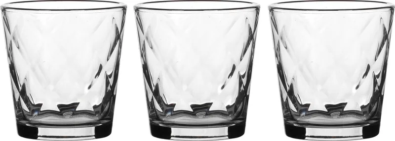 Drinkglazen Kaleido - 3x stuks - glas - 240 ml - waterglazen de Bormioli Rocco en Transparent – photo produit