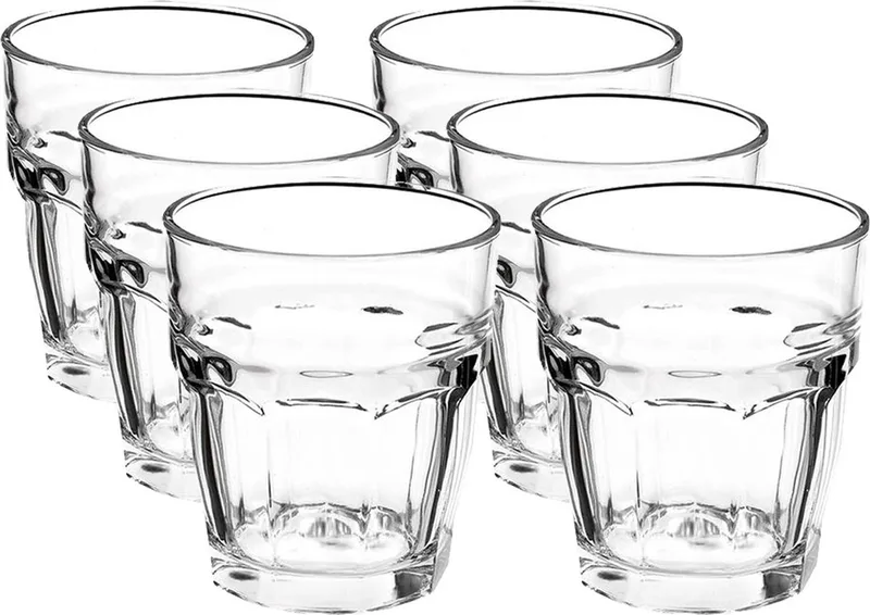 Drinkglazen/waterglazen - 24x - 270 ml - Rock Bar style de Bormioli Rocco en Transparent – photo produit
