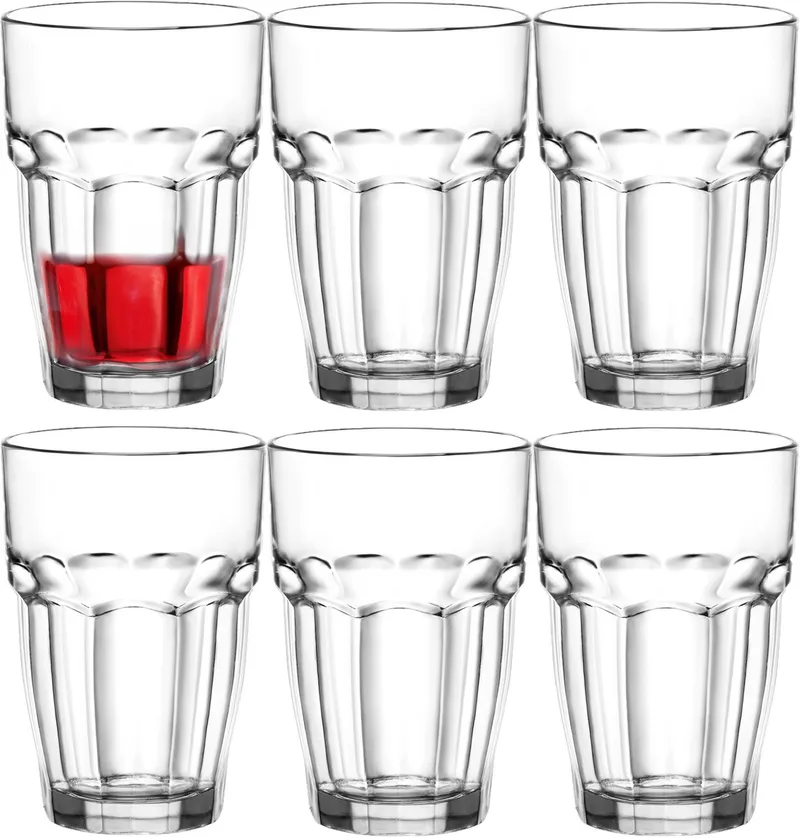 Drinkglazen/Waterglazen - tumbler - 12x stuks - glas - 360 ml von Bormioli Rocco in Transparent – Produktfoto