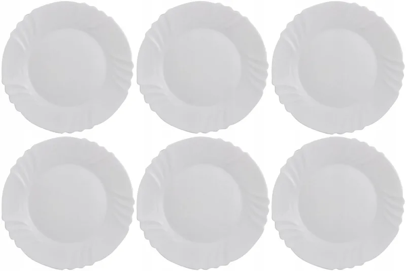 Ebro Diepe Borden 6 stuks 23 cm by Bormioli Rocco in White – product photo