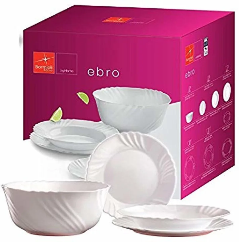 Ebro Serviesset 19-delig by Bormioli Rocco in White – product photo