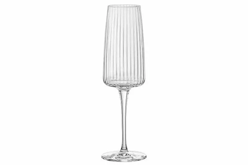Exclusiva Champagneglas 25,5cl Set4 D4,7xh22,5cm by Bormioli Rocco in Transparent – product photo