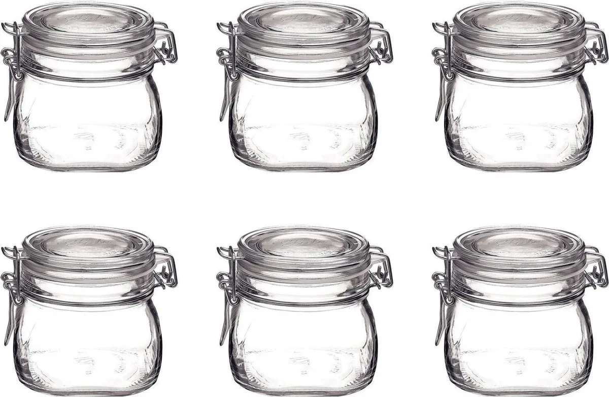 Fido Weckpot - 50cl - 10cm - 6 stuks van Bormioli Rocco in Transparant – productfoto