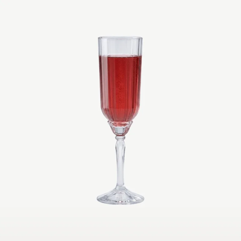 Florian Kir Royal Champagneflutes 21 cl / 210 ml | Set van 6 Stuks | Champagneglazen voor Prosecco en Cava | Glas | Vaatwasserbestendig von Bormioli Rocco in Transparent – Produktfoto
