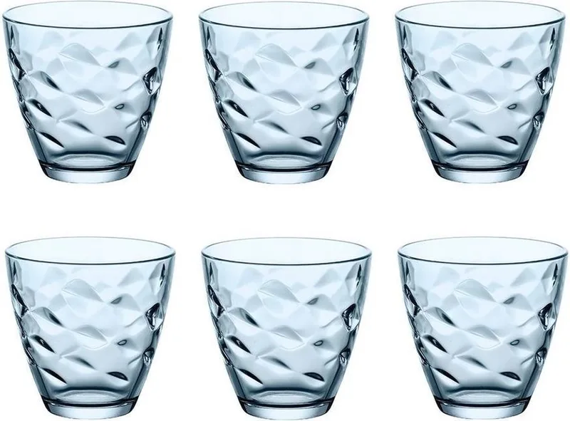 Glazen Flora - 260 ml - 6 stuks van Bormioli Rocco in Blauw – productfoto