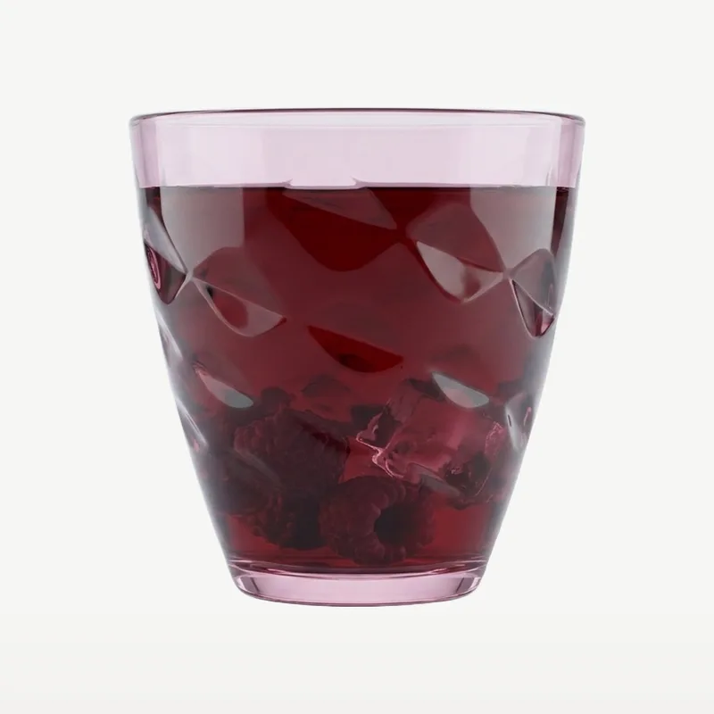 Glazen Flora - 260 ml - 6 stuks van Bormioli Rocco in Roze – productfoto