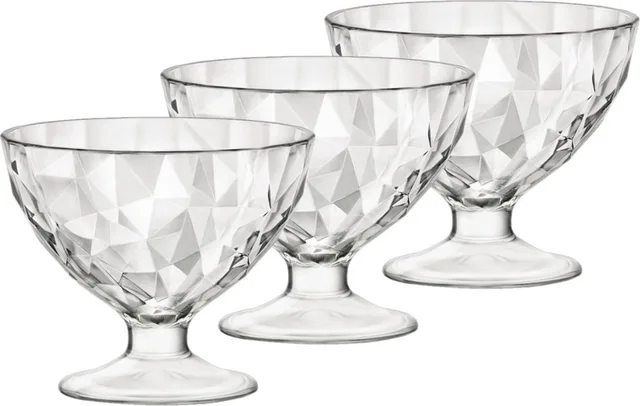ijs/sorbet coupes op voet - 12x stuks - glas - 360 ml - IJscoupe glazen/schaaltjes