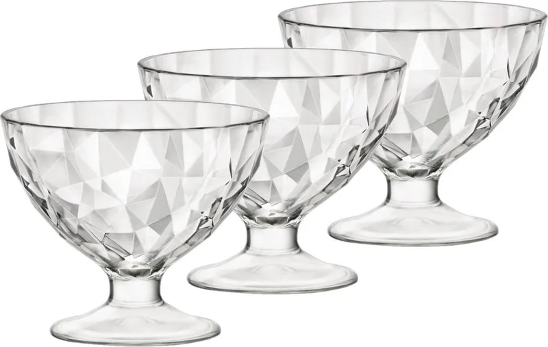 ijs/sorbet coupes op voet - 12x stuks - glas - 360 ml - IJscoupe glazen/schaaltjes från Bormioli Rocco i Transparent – produktbild