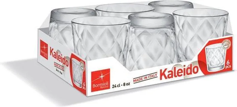 Kaleido waterglas - 24 cl - Set-6 de Bormioli Rocco en Transparent – photo produit