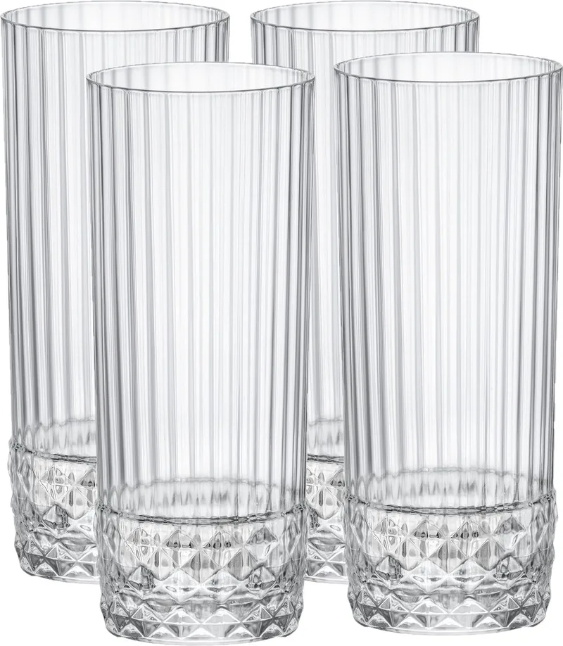 longdrink glazen - 8x - 400 ml - water/sap/drink glazen von Bormioli Rocco in Transparent – Produktfoto
