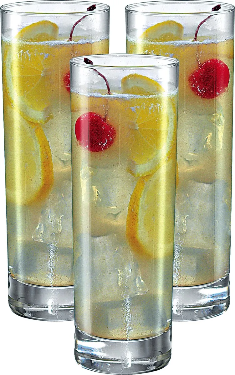 longdrinkglazen - set 12x stuks - 305 ml - glas by Bormioli Rocco in Transparent – product photo