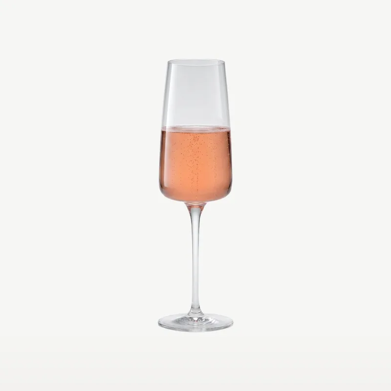 Nexo Champagneflutes 24 cl / 240 ml | Set van 6 Stuks | Champagneglazen voor Prosecco en Cava | Glas | Vaatwasserbestendig by Bormioli Rocco in Transparent – product photo