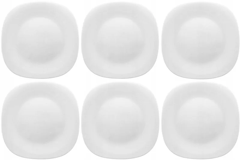 Parma Dessertborden Vierkant 20cm - Set van 6 by Bormioli Rocco in White – product photo