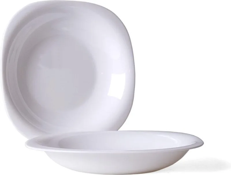 Parma Diep Bord 23 cm - Italiaans Glas von Bormioli Rocco in Weiß – Produktfoto