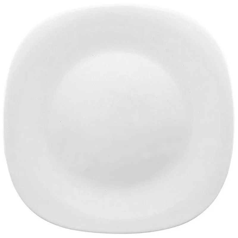 Parma Schaal Borden 6 Stuks - 27x27cm Vierkant Glas von Bormioli Rocco in Weiß – Produktfoto