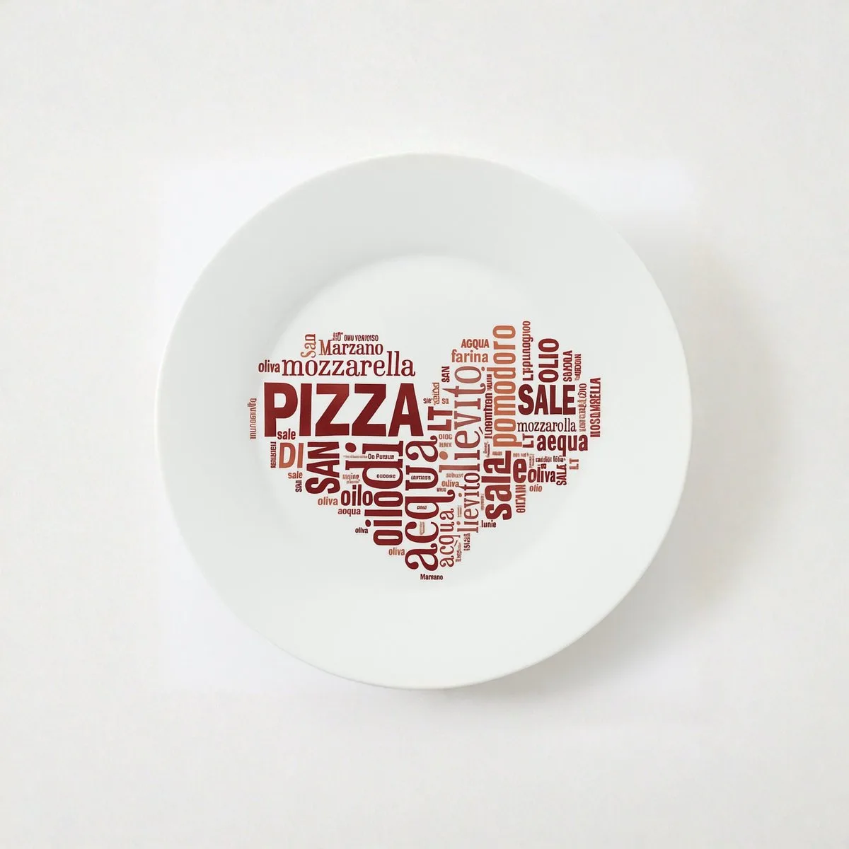 Pizzabord - 33 cm - 1 stuk(s) van Bormioli Rocco in Rood – productfoto