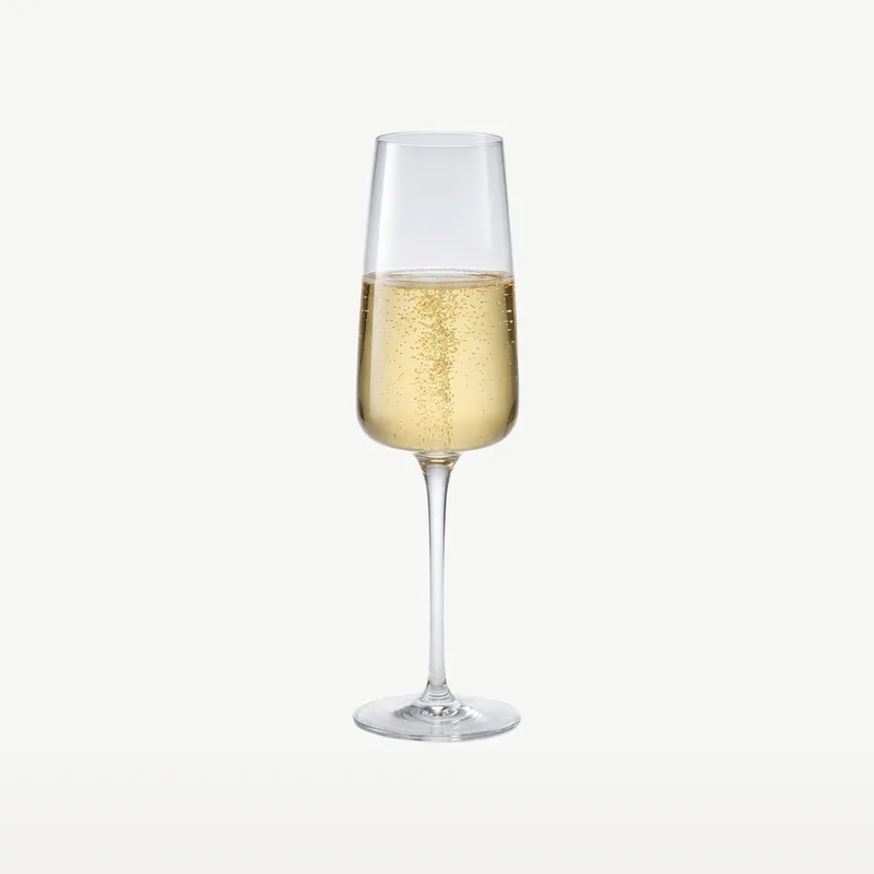 Planeo Champagneflutes 24 cl / 240 ml | Set van 4 Stuks | Champagneglazen voor Prosecco en Cava | Glas | Vaatwasserbestendig de Bormioli Rocco en Transparent – photo produit