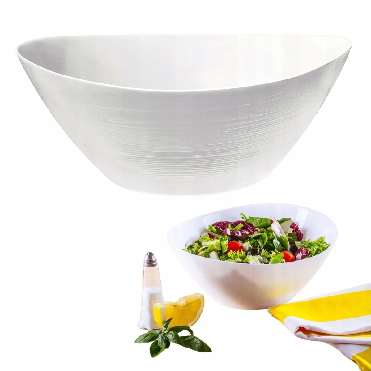 Prometeo Saladekom 25x24 cm - Gehard Glas fra Bormioli Rocco i Hvid – produktbillede