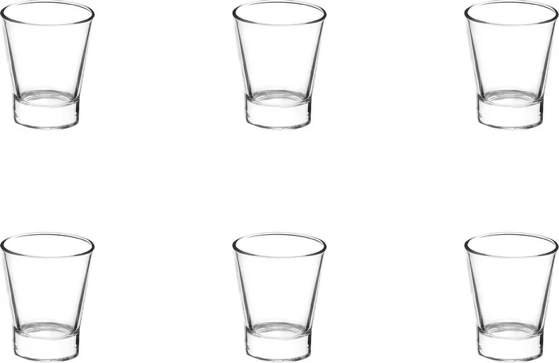 Rocco Bormioli Caffeino Glas - 0.09 l - 6 stuks by Bormioli Rocco in Transparent – product photo