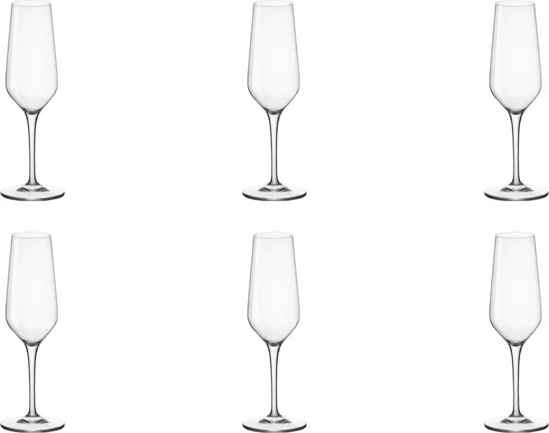 Rocco Bormioli- Electra Champagne flutes - 23 cl - 6 stuks by Bormioli Rocco in Transparent – product photo
