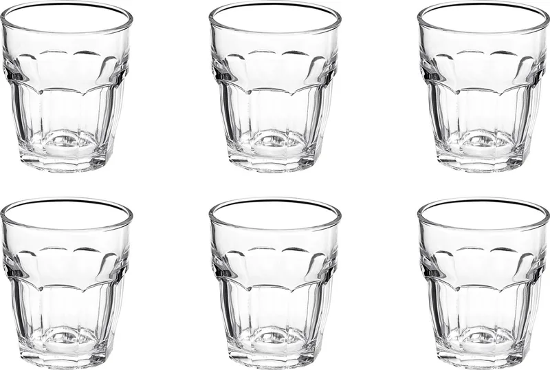 Rocco Bormioli Rock bar Tumblers - 20cl - 6 stuks van Bormioli Rocco in Transparant – productfoto