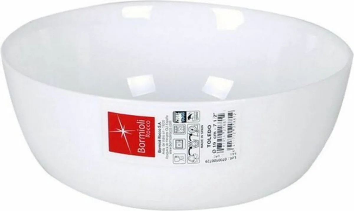 Saladekom Toledo (ø 19 cm) fra Bormioli Rocco i Hvid – produktbillede