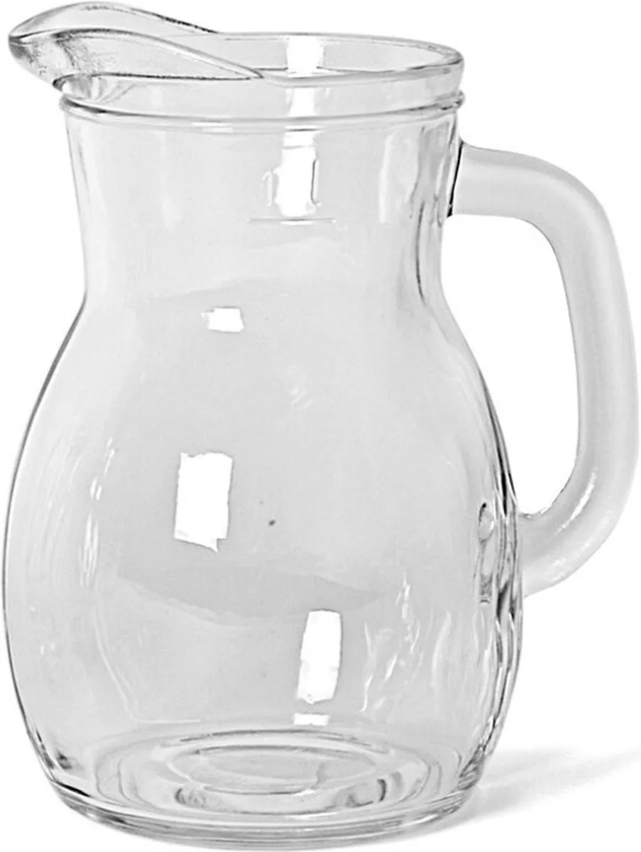 sapkan/waterkan/karaf - glas - 1000 ml - schenkkannen van Bormioli Rocco in Transparant – productfoto