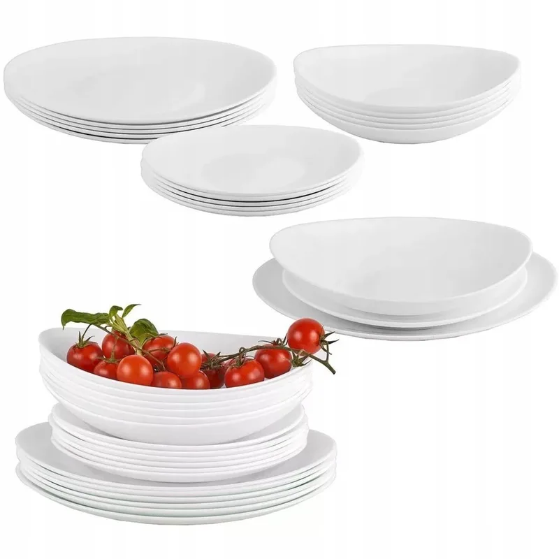 Servies Prometeus 36-delig voor 12 personen - Elegante Dineerset by Bormioli Rocco in White – product photo