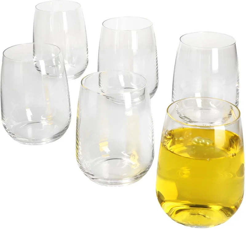Set van 6 premium waterglazen Aqua Frizzante 42cl de Bormioli Rocco en Transparent – photo produit