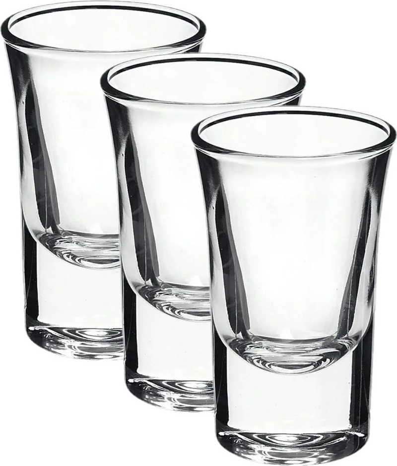 shotglazen/shotglaasjes - 15x stuks - van glas - 57 ml - Borrelglazen - Shotjes by Bormioli Rocco in Transparent – product photo