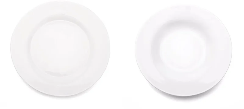 Toledo Servies: Platte & Diepe Borden by Bormioli Rocco in White – product photo