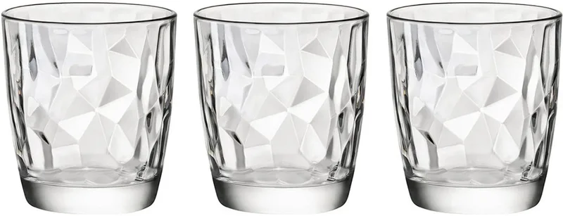 Tumbler waterglazen - 9x stuks - 305 ml - glas - Diamond - sapglazen - glazen - drinkglazen by Bormioli Rocco in Transparent – product photo