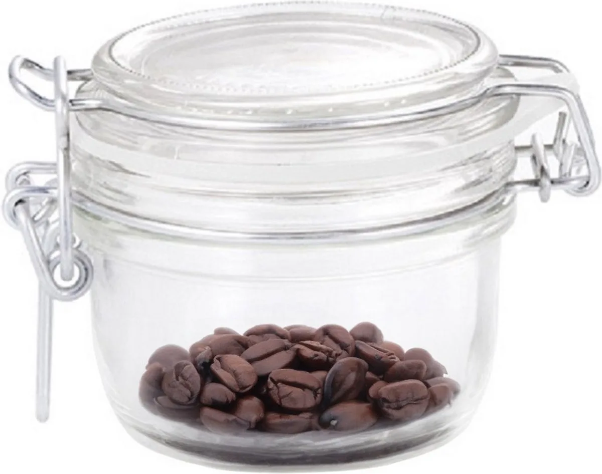 Voorraad/weckpot - glas - 8 x 7 cm - 125 ml de Bormioli Rocco en Transparent – photo produit