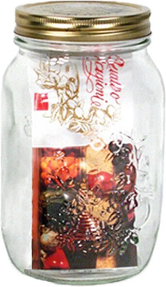 Voorraadpot / voorraadbus - met schroefdop - 0,5 liter - glas - bewaarbus - bewaarpot från Bormioli Rocco i Transparent – produktbild
